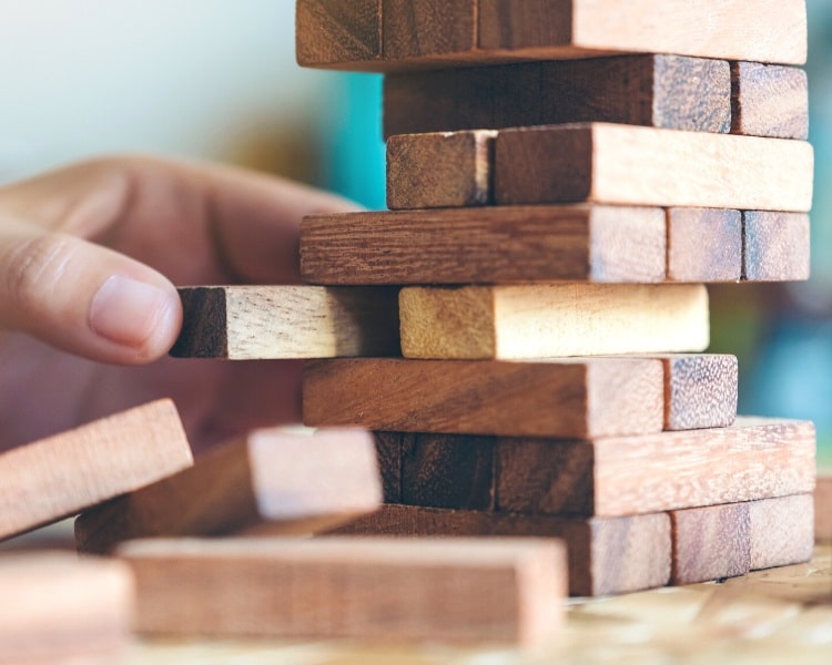 Playing a game of Jenga