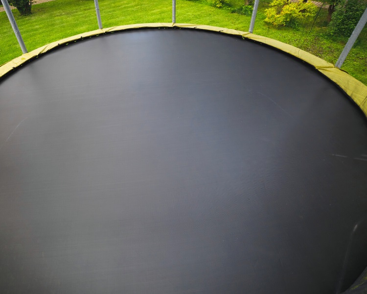A clean trampoline mat