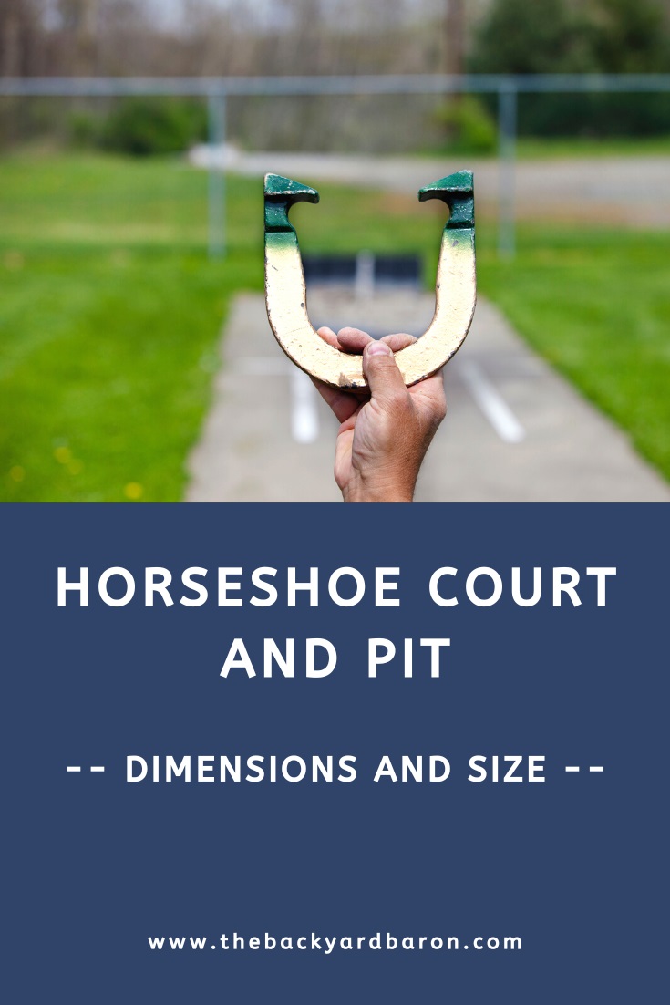 Horseshoe court and pit dimensions guide