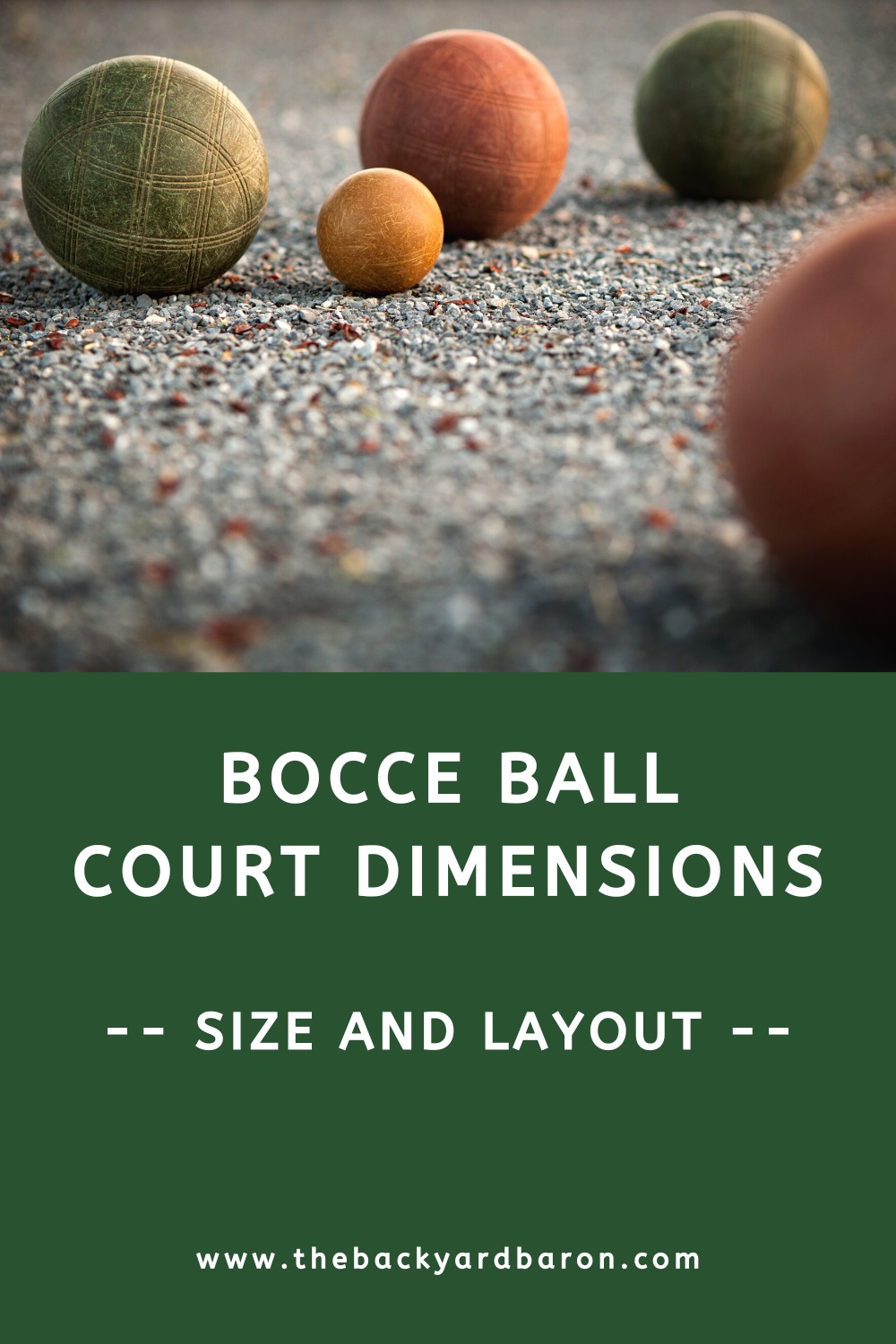 Bocce court dimensions guide