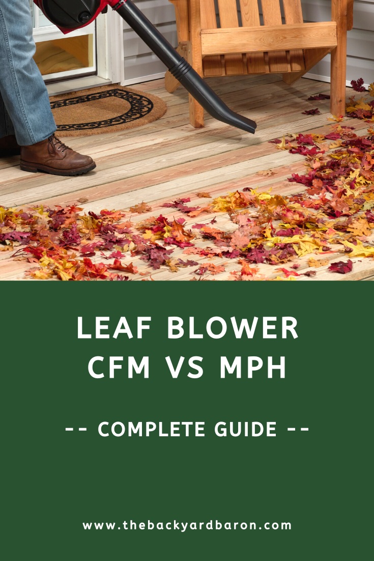 Leaf blower CFM and MPH guide