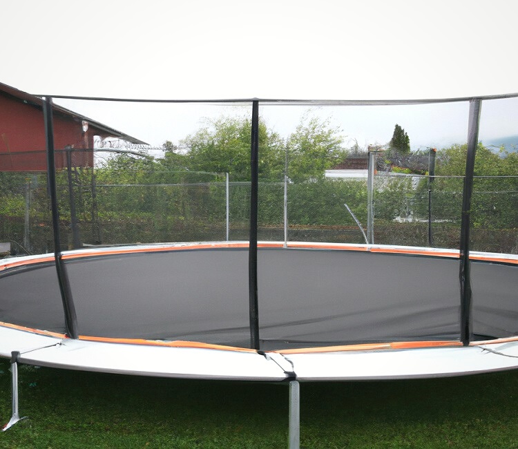 Oval-shaped trampoline