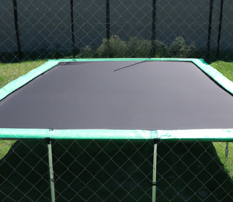 Square-shaped trampoline