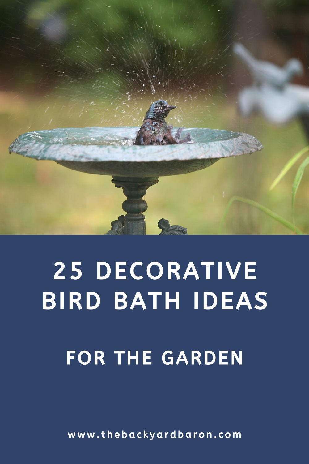 25 Decorative bird bath garden ideas