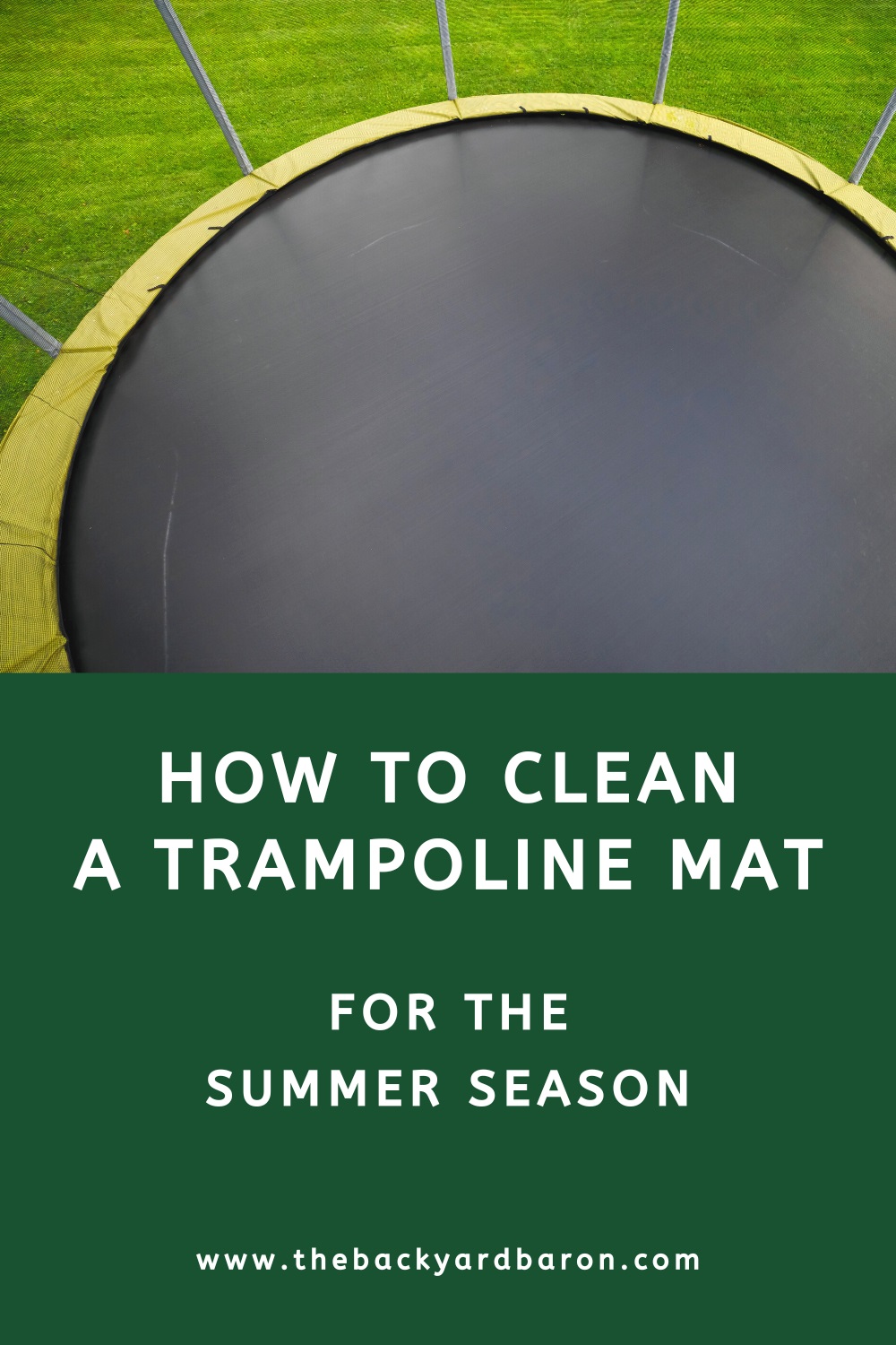 How to clean a trampoline (step by step guide)