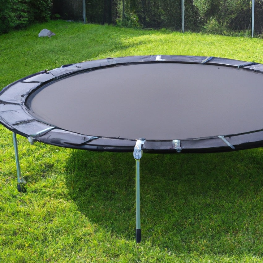 Clean trampoline mat