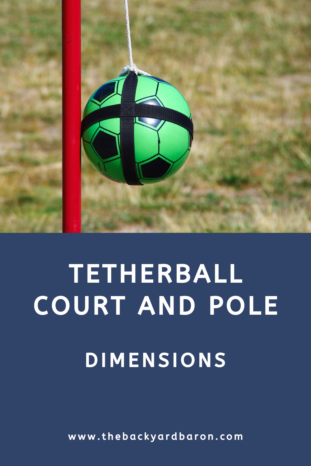 Tetherball court and pole dimensions guide