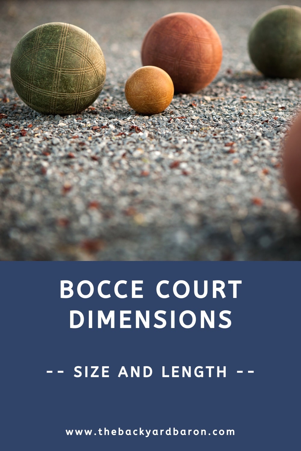 Bocce court dimensions (size and length)