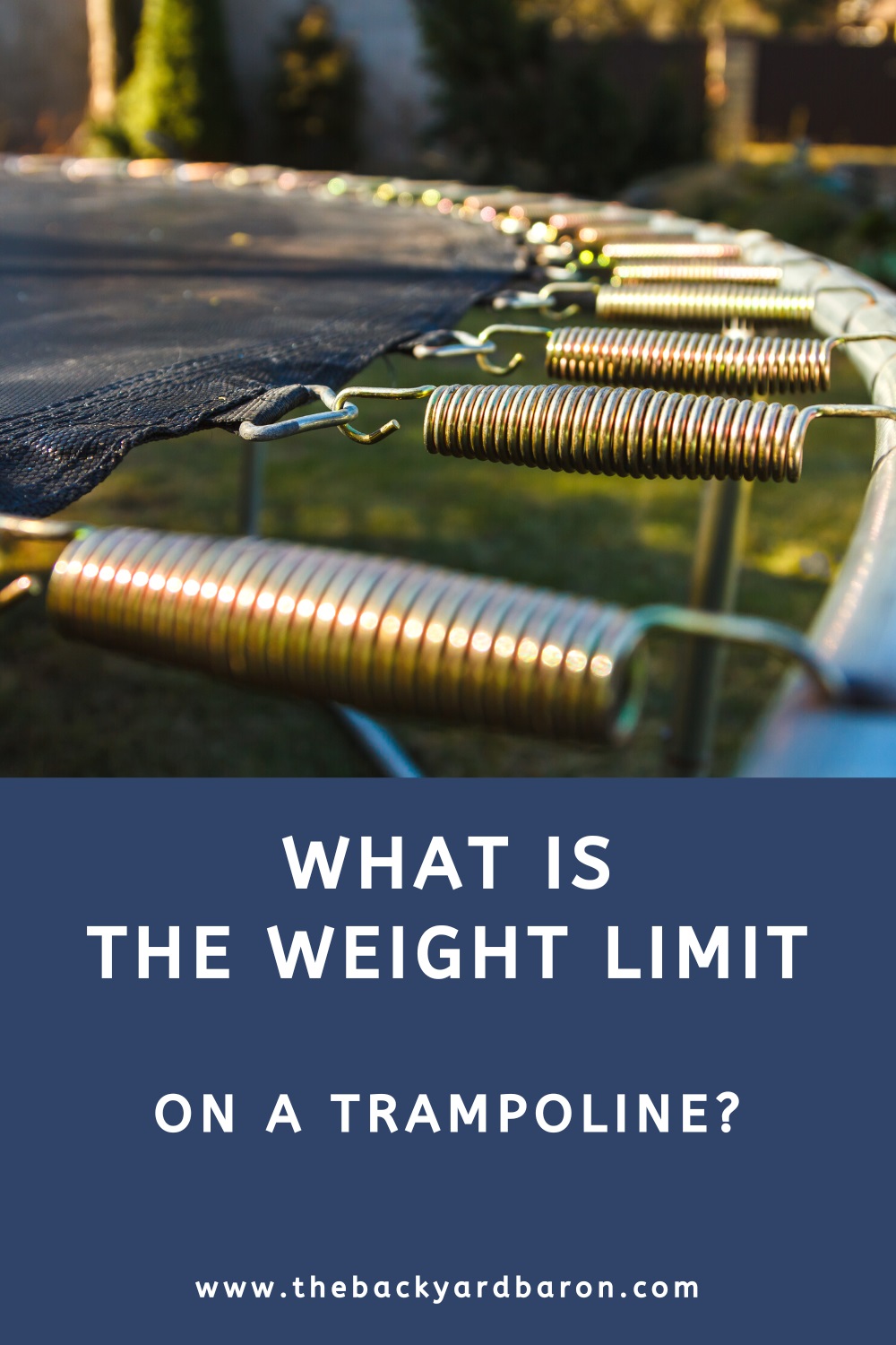 What is the weight limit on a trampoline?