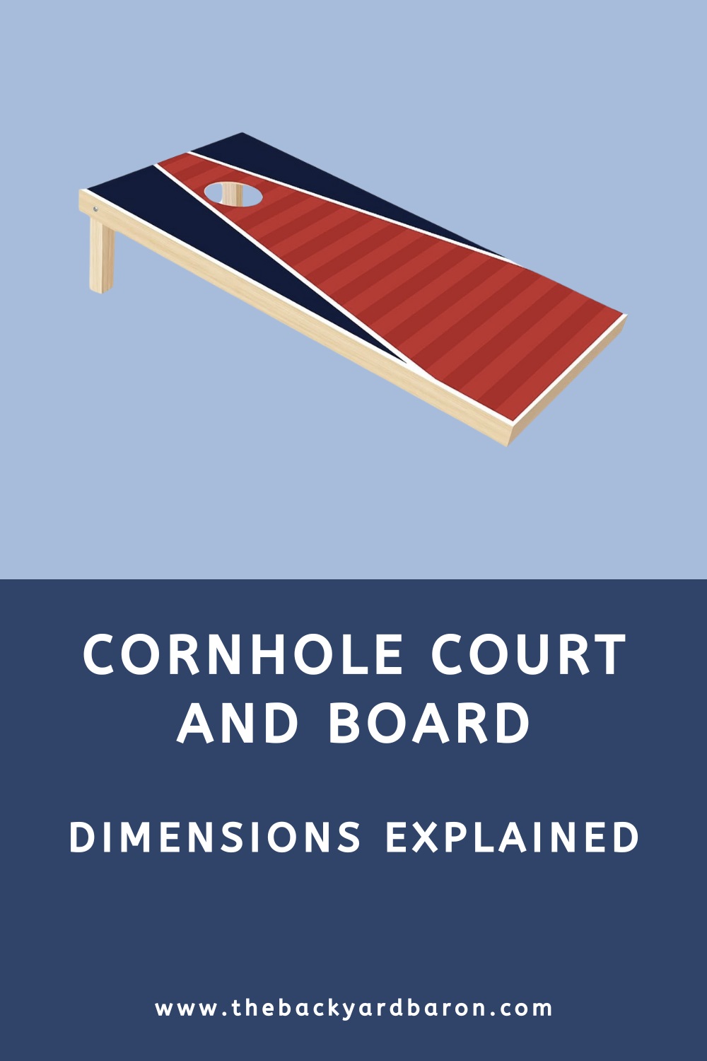 Cornhole court and board dimensions guide