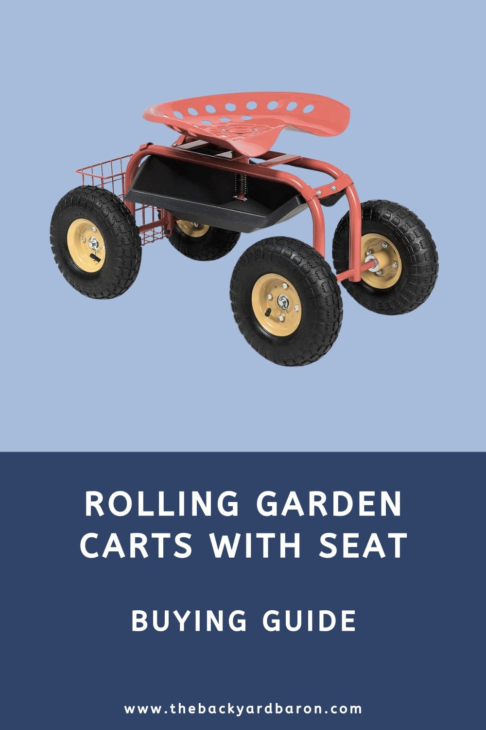 Best rolling garden carts with seat (buying guide)